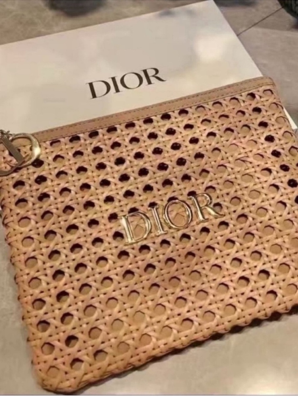 Dior beauty cosmetic bag